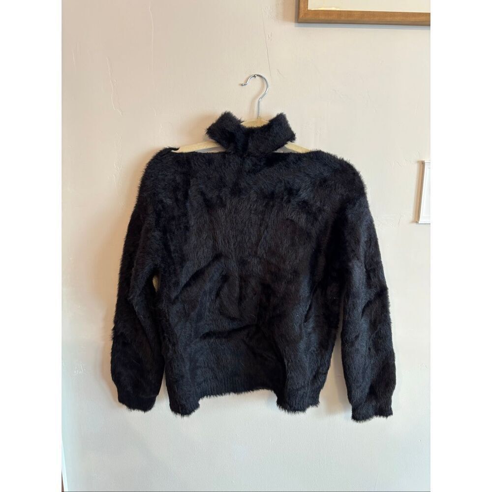 Allison New York Fuzzy Sweater Women Cut Out Design Size Medium